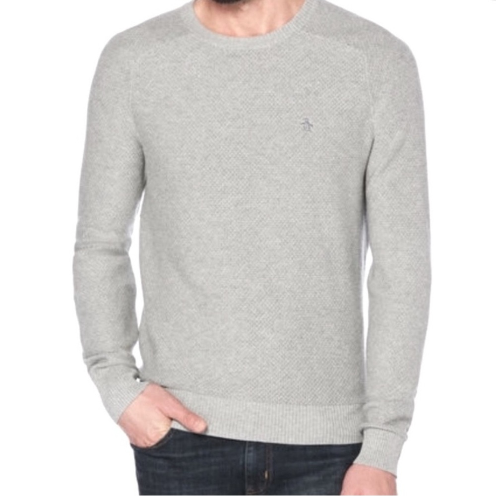 Original Penguin Light Gray Crewneck Sweater